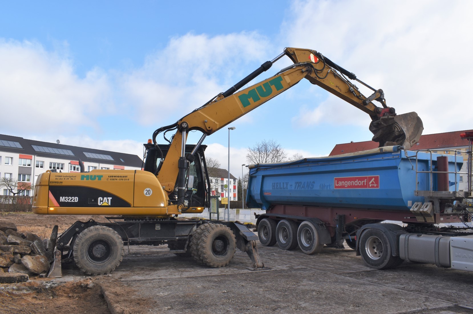 Fahrzeuge auf einer Baustelle