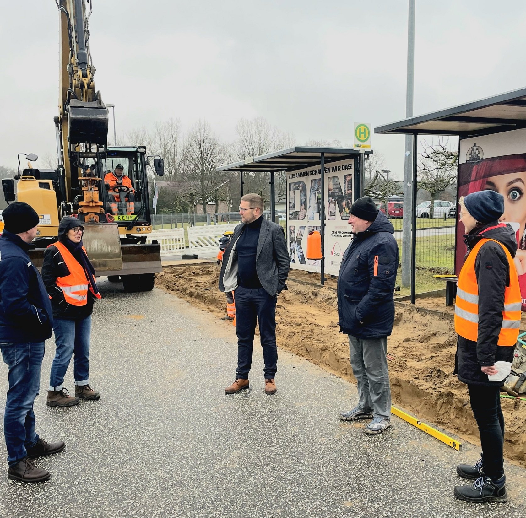 Baustart für barrierefreie Bushaltestellen