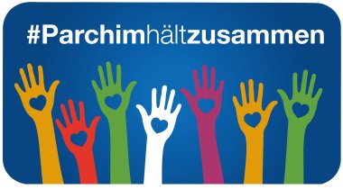 Logo Parchim hält zusammen Logo "Parchim hält zusammen"