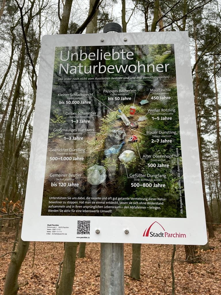 Beschilderung gegen Müll