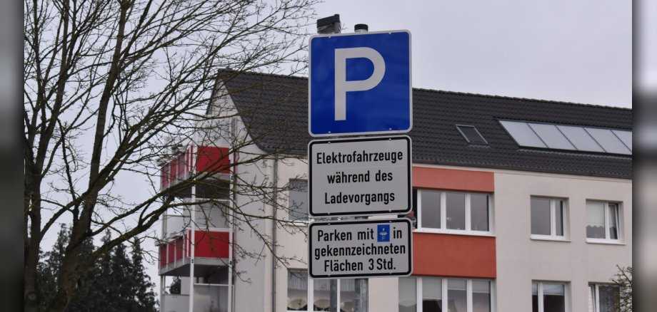 Parkschild Elektrofahrzeuge