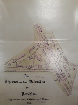 Alter Plan von Parchim 1859