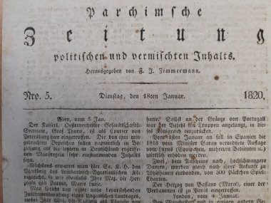 aus dem Jahr 1820 