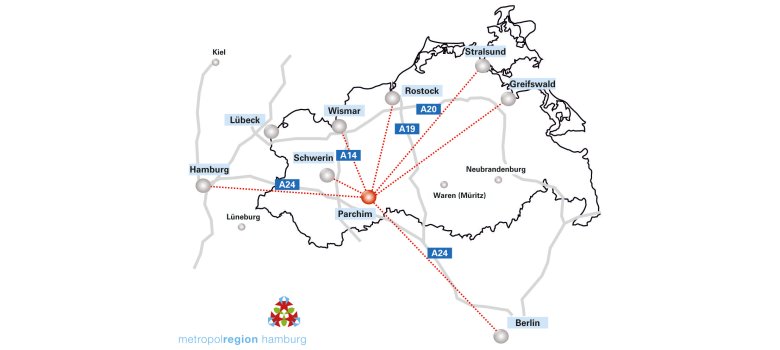 Lage in Mecklenburg-Vorpommern