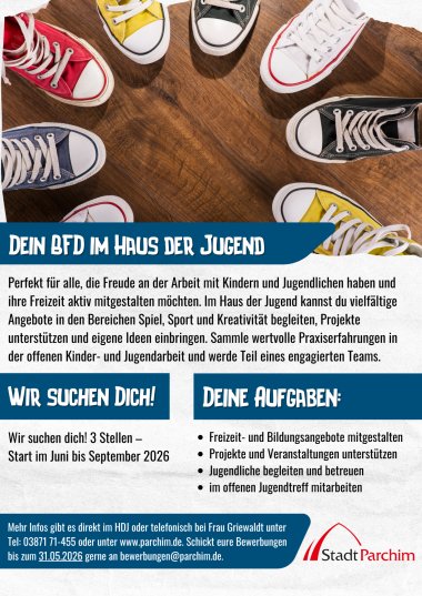 Dein Jahr. Deine Stadt. Dein Einsatz.