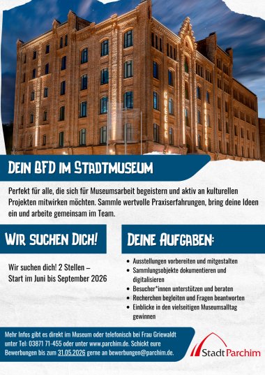 Dein Jahr. Deine Stadt. Dein Einsatz.
