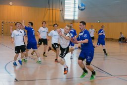 Handballspieler in der Weststadthalle