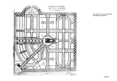 Plan Friedhof von W. Cords Plan des Friedhofs von W. Cords