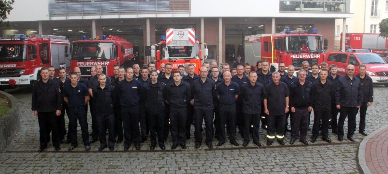 Mannschaft der Freiwilligen Feuerwehr Parchim