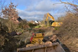 Beräumung der Flächen Fontaneweg Ost