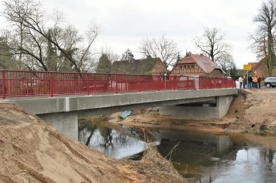 Feierliche Übergabe des Brückenneubaus über die Alte Elde im Parchimer Ortsteil Damm am 20. Dezember 2023. Feierliche Übergabe des Brückenneubaus über die Alte Elde im Parchimer Ortsteil Damm am 20. Dezember 2023.