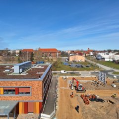Neue Regionalschule: Baustellenbesuch an Parchims größter Baustelle.