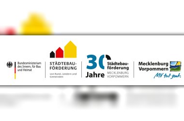 Logo 30 Jahre Städtebauförderung MV