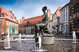 Brunnen auf dem Parchimer Schuhmarkt