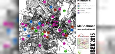 Maßnahmen ISEK 2015 - Auszug Stadtbereich