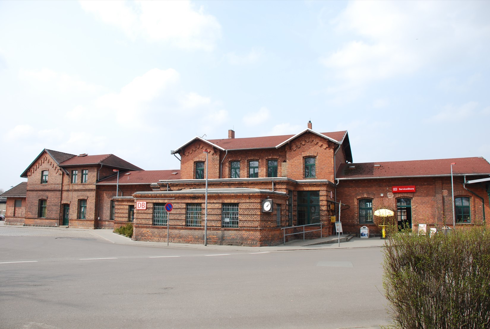 Bahnhof Parchim von der Stegemannstraße aus