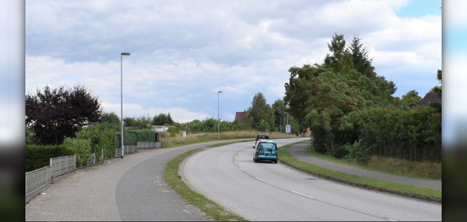 Hier wird demnächst gebaut: Der Südring in Parchim. 