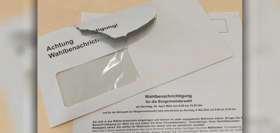 Unterlagen zur Briefwahl April 2022