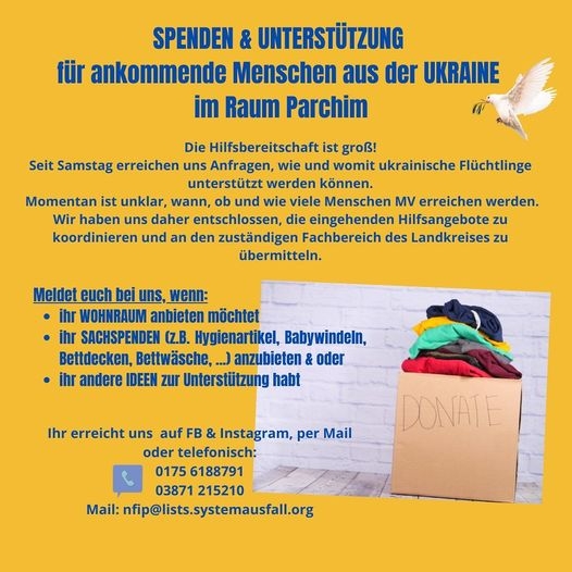 Hilfe für die Ukraine Info zur Spendenaktion 