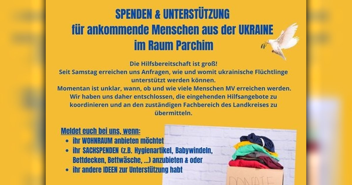 Kann ich der Ukraine Bettwäsche spenden?