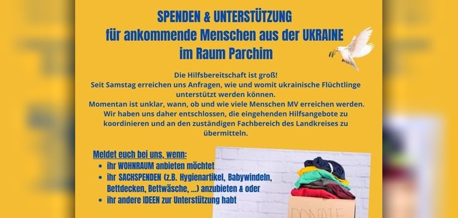 Hilfe für die Ukraine Info zur Spendenaktion 