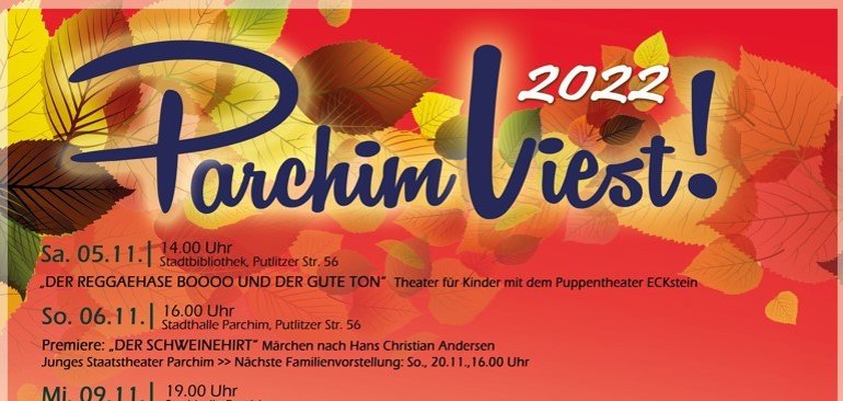 Plakat der Veranstaltungsreihe „Parchim Liest