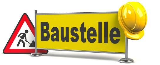 Baustelle Hinweisschild