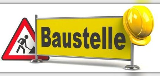 Baustelle Hinweisschild