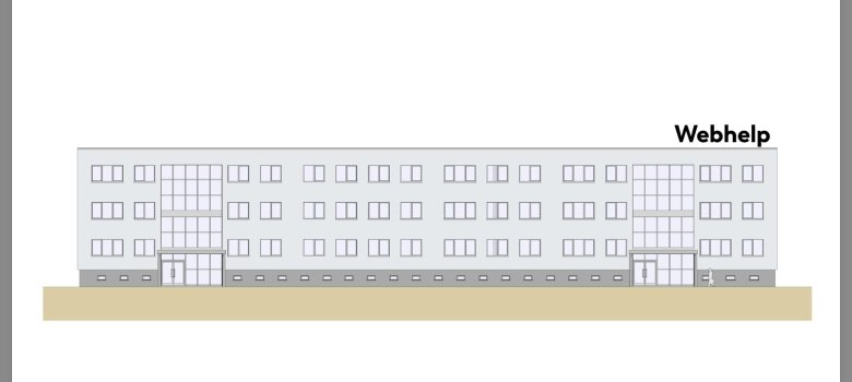 Visualisierung des modernen Bürokomplexes