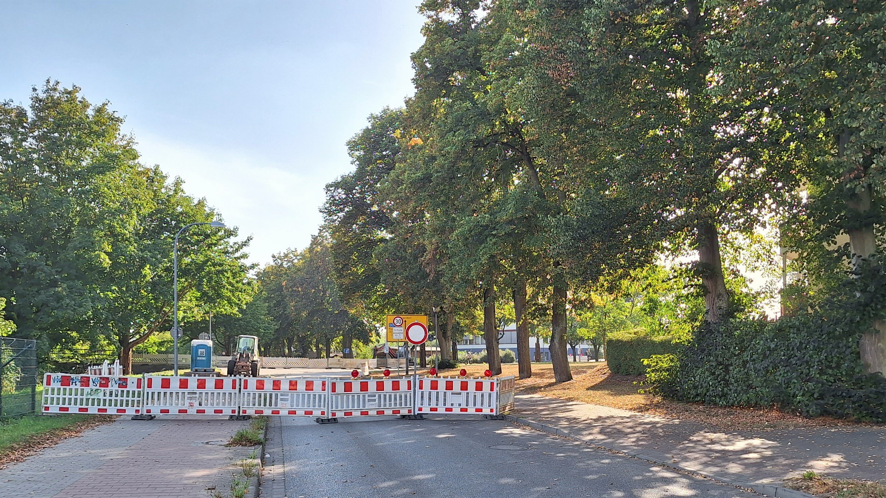 Viele Baustellen prägen derzeit das Parchimer Stadtbild. Hier die gesperrte Ziegendorfer Chaussee.