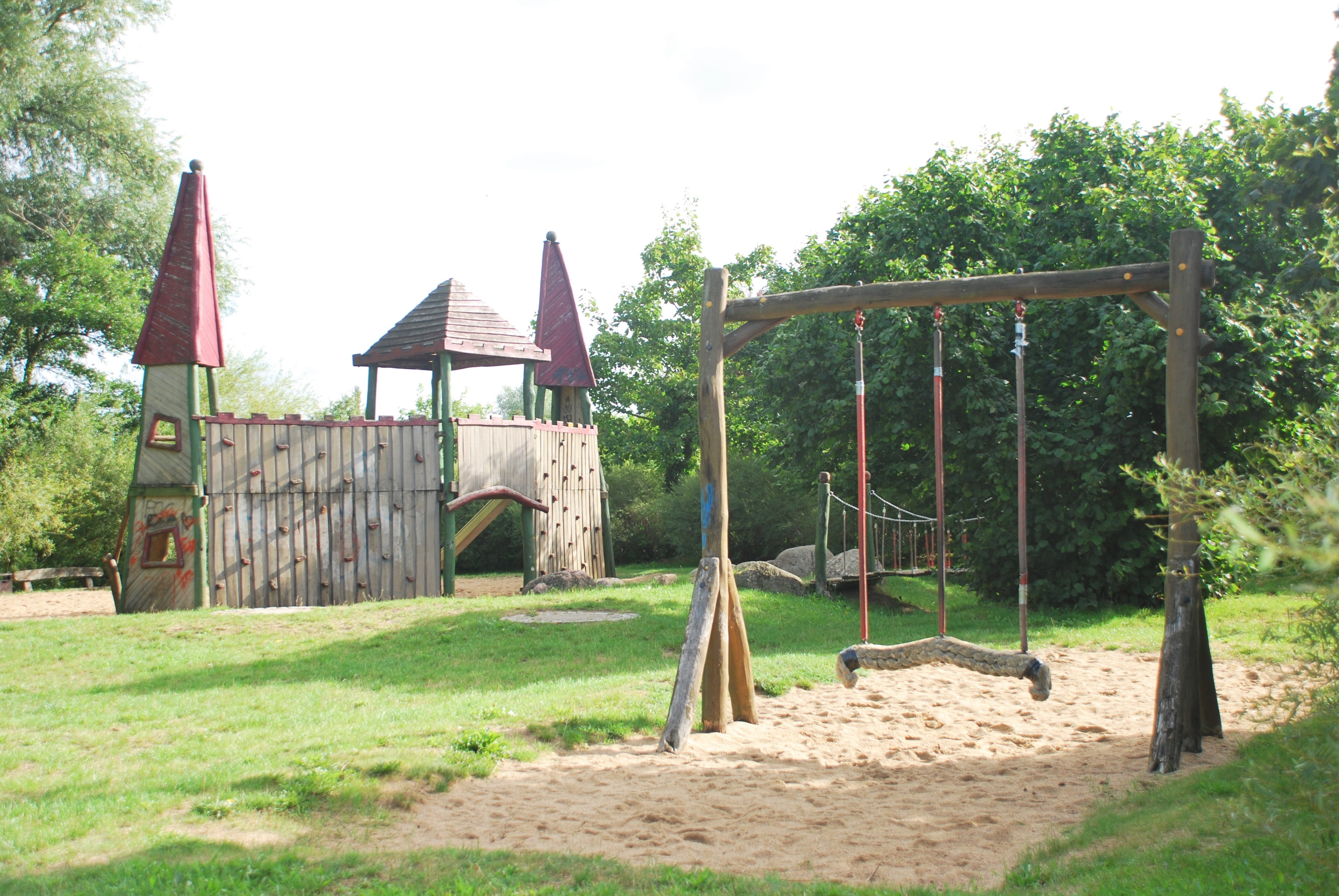 Die Kletteranlage am Bleicherberg ist in die Jahre gekommen. Nun muss sie demontiert und ersetzt werden. 