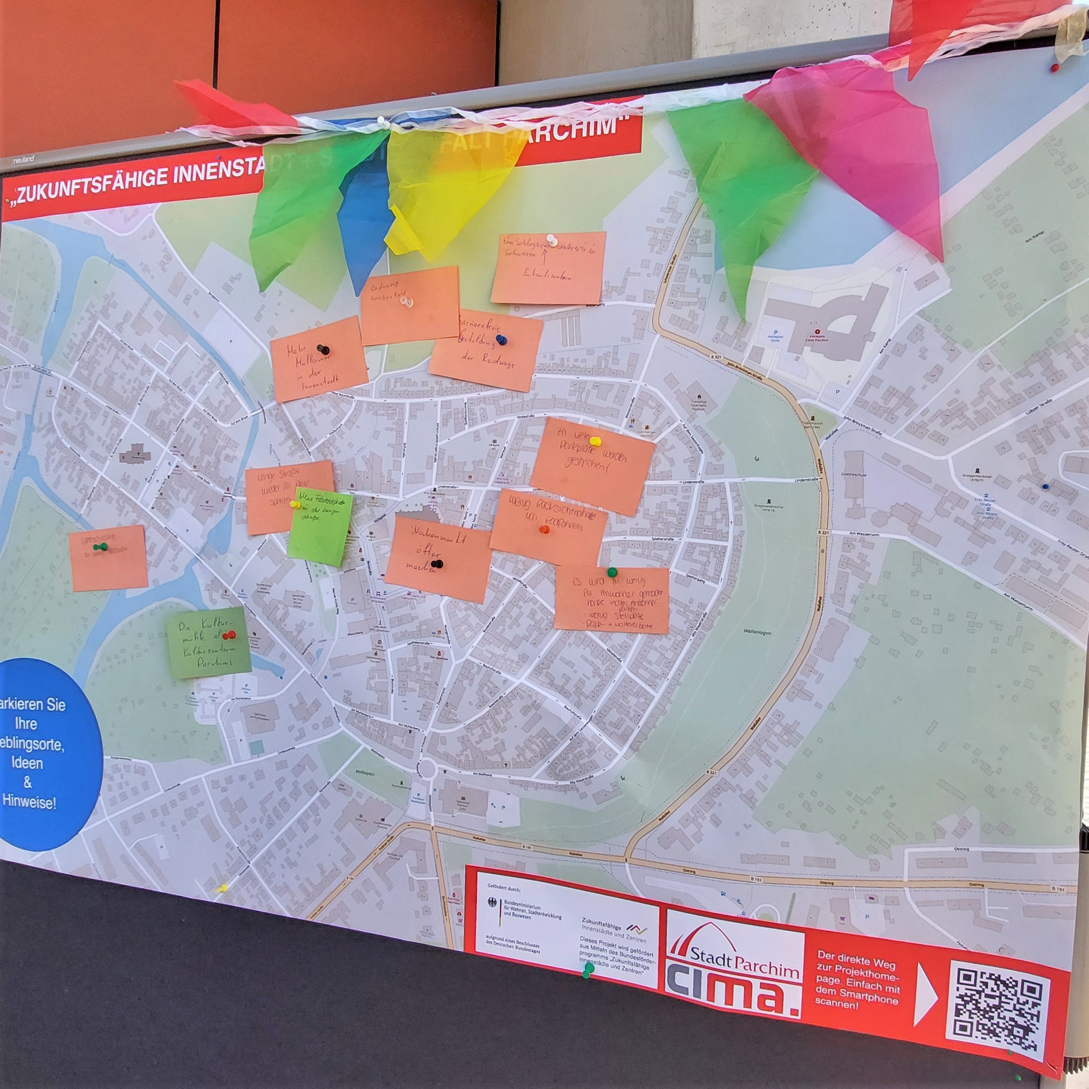 Auch auf dem Parchimer Stadtfest wurden die Meinungen der Gäste durch Mitarbeiterinnen der CIMA eingefangen. Nun sollen diese in einem Workshop diskutiert werden.