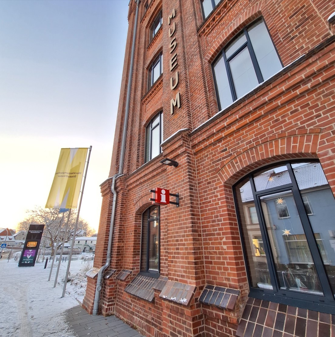 Die Touristinformation in der Parchimer Kulturmühle im Dezember 2023.