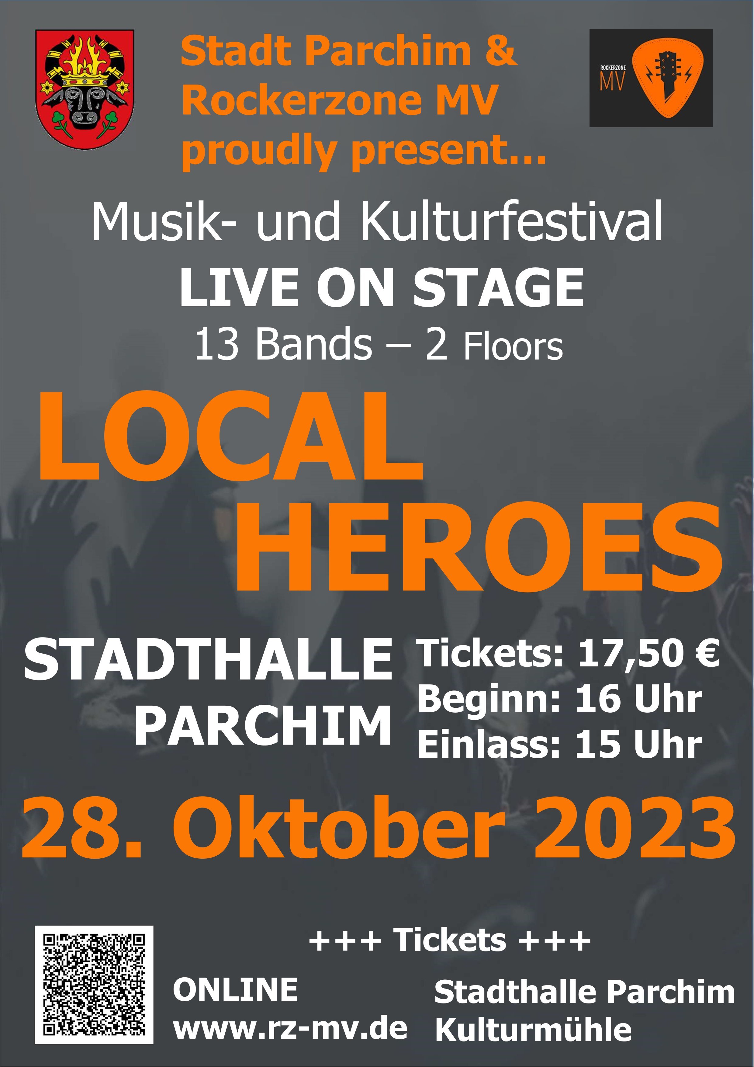 Plakat zum Event in der Parchimer Stadthalle