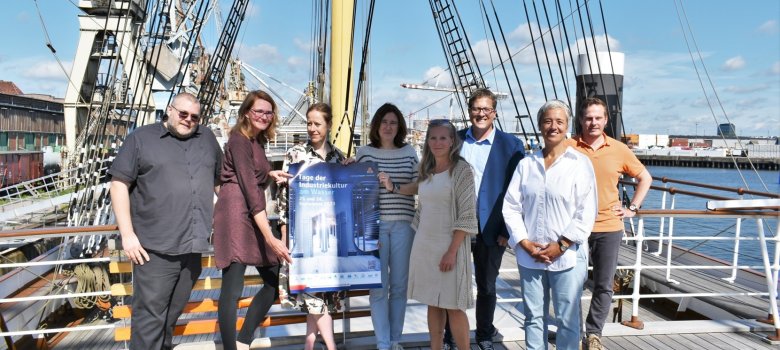 Museumsleiter Benjamin Kryl und Anne Knaack von der Stadt Parchim präsentierten die Kulturmühle und das Parchimer Wasserwerk im Rahmen der Auftaktpressekonferenz zur Veranstaltung „Tage der Industriekultur am Wasser“. 