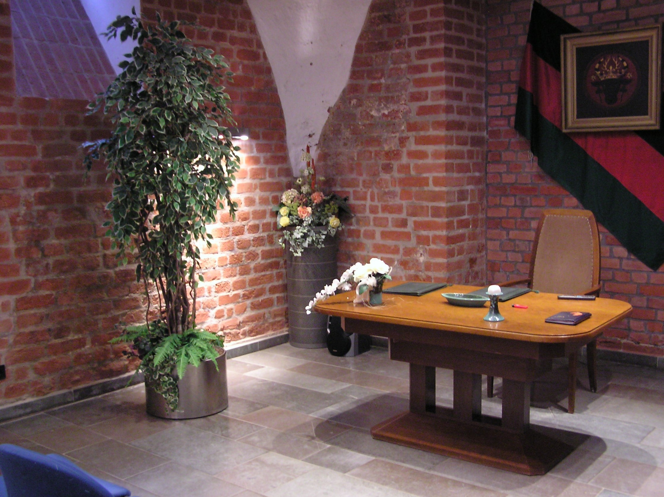 Der Traualtar im Rathauskeller.