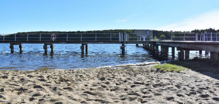 Der Wockersee lädt im Sommer zum Baden ein.