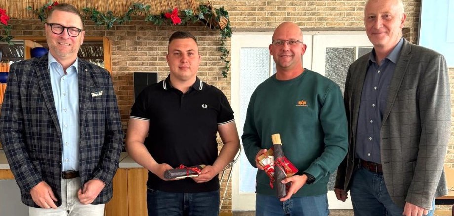 Ortsvorsteher Sebastian Köhn und sein Stellvertreter Philipp Beier.