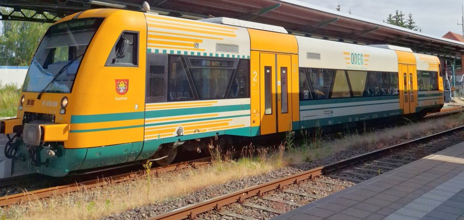 Bauarbeiten an den Bahnschienen machen eine Sperrung des Bahnübergangs in Richtung Möderitz nötig - Symbolfoto.