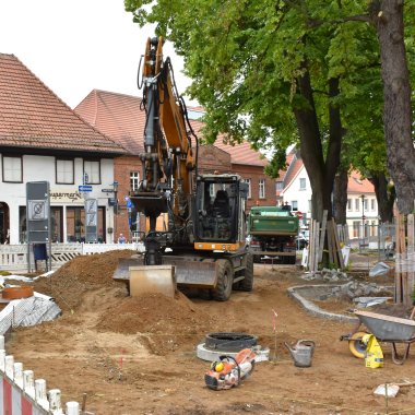 Bauarbeiten im Georgenumfeld.