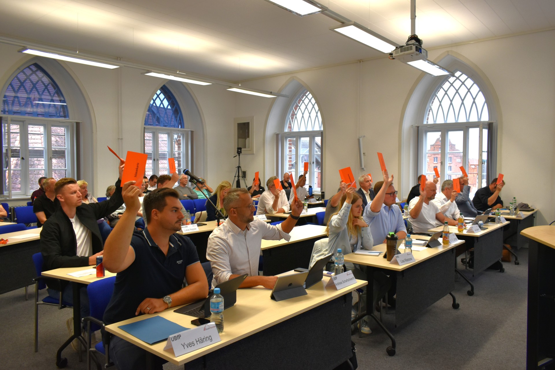 Die Stadtvertretung der Stadt Parchim.