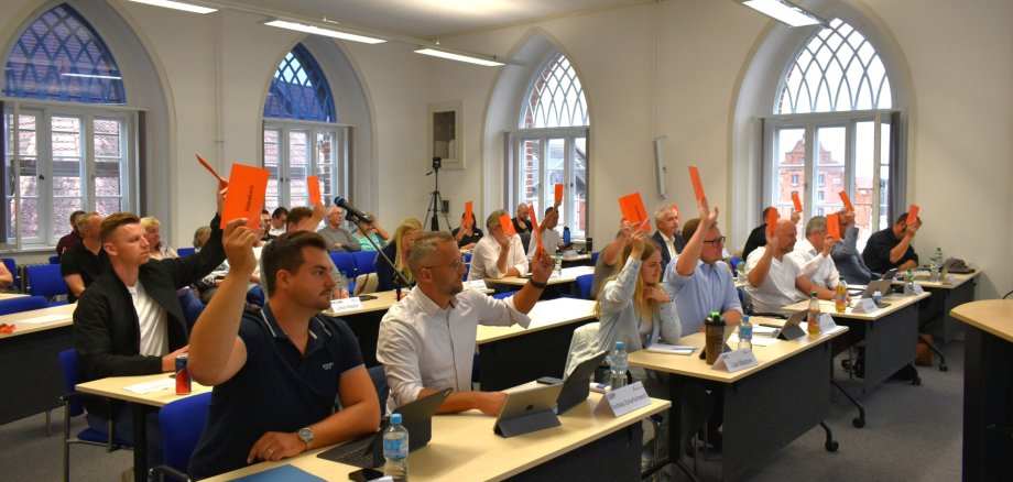 Die Stadtvertretung der Stadt Parchim.