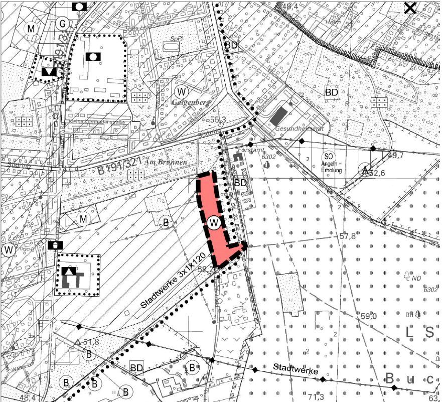 Entwurf 13. Änderung Flächennutzungsplan Fontaneweg Entwurf 13. Änderung Flächennutzungsplan Fontaneweg