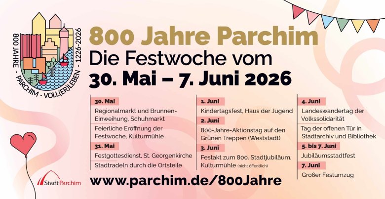 Das Programm für die Festwoche.