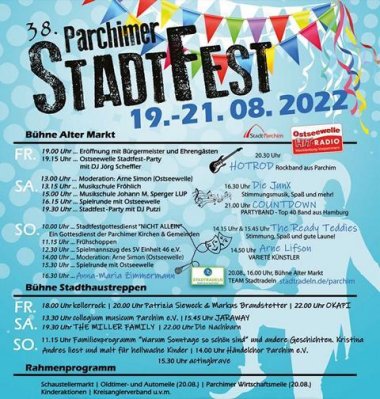 Programm Stadtfest 2022