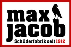 Logo max jacob Schilderfabrik Logo max jacob Schilderfabrik